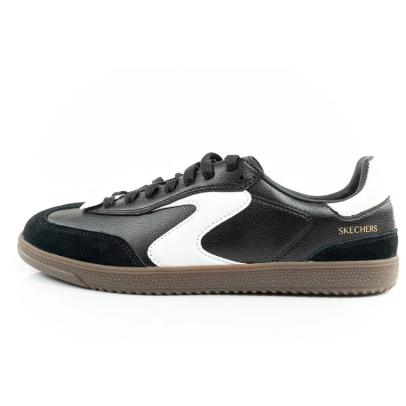 Skechers Kickoff women's sports shoes sneakers black leather Cipő