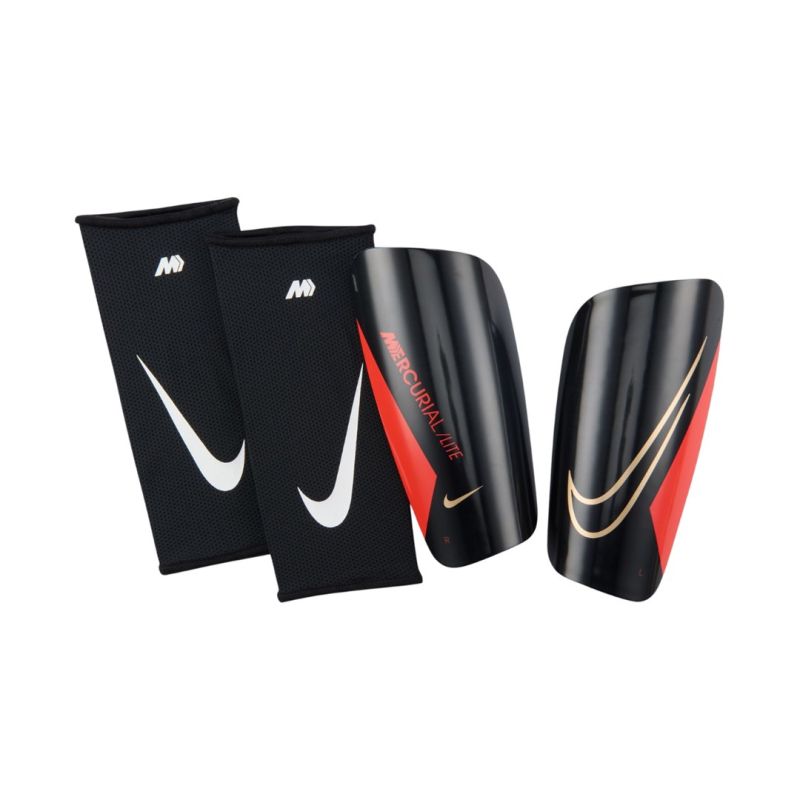 Nike Mercurial Lite SuperLock Football Shin Guards Black 010 fekete védőfelszerelés 161008L