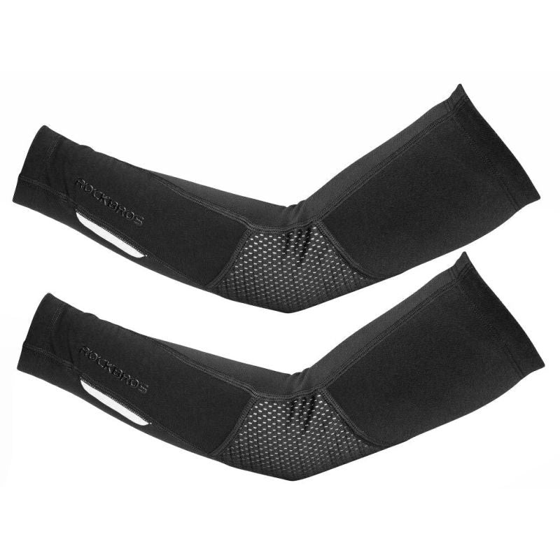 Rockbros insulated cycling arm warmers black S/M