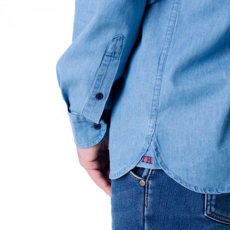Tommy Hilfiger Organic Cotton Denim Shirt M MW0MWI0956-IAO Póló