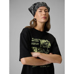 4F Women's loose T-shirt with print póló