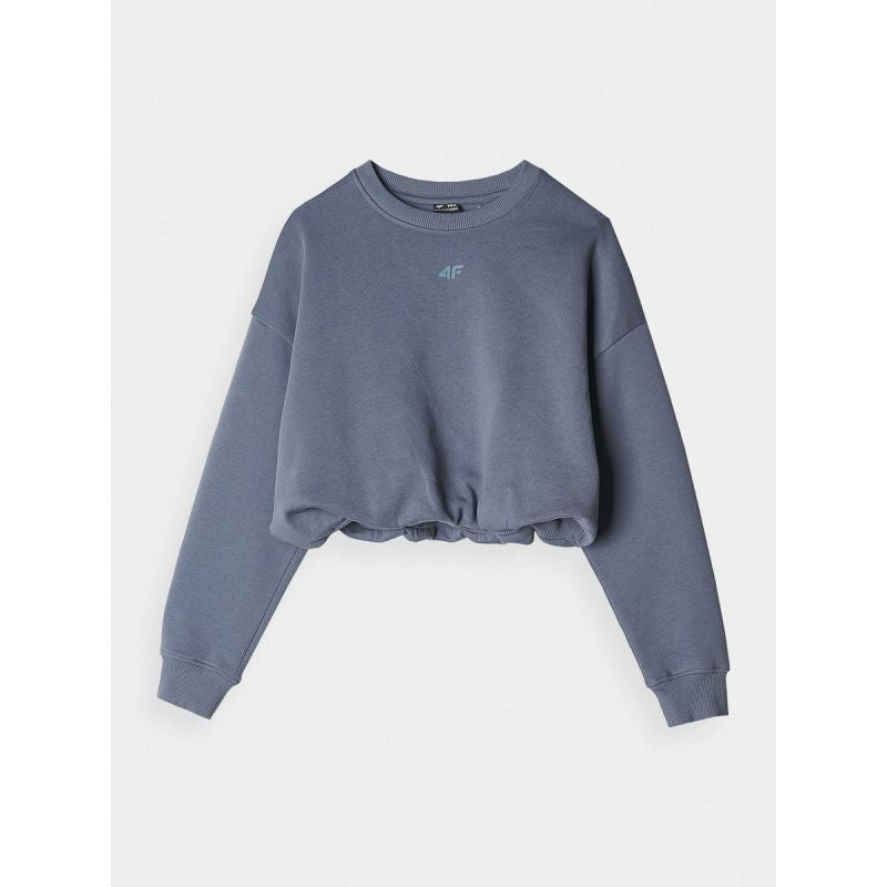 Girls' sweatshirt without a hood, 4F 4FJRSS24TSWSF1331-32S kapucnis pulóver