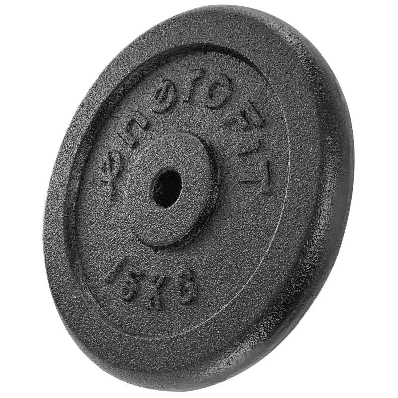Enero Black Cast Iron Load 15 Kg Fit ø26.5 fekete weight, strength training equipment, training equipment