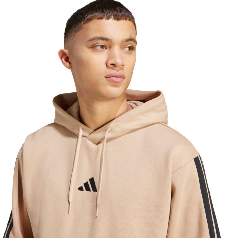 adidas Essentials 3-Stripes Fleece Hoodie M JX0695 pulóver