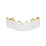 DBX Bushido Gel Mouthguard + Box - White and Gold | GelTech arany protectors and knee pads
