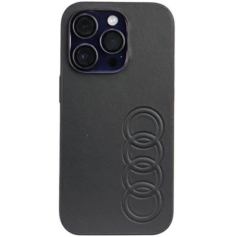 Audi Synthetic Leather iPhone 14 Pro 6.1" /black hardcase AU-TPUPPCIP14P-TT/D1-BK fekete utcai cipő