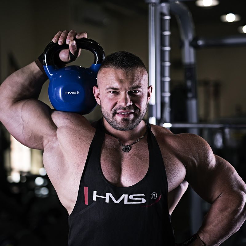 HMS Blue KNV06 cast iron kettlebell kék súlyzó 17-64-041