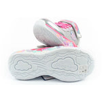 Skechers S Lights LED Children's Velcro for Girls szürke cipő