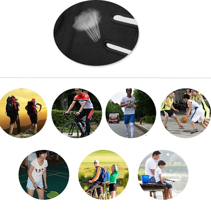 Rockbros sports protector for patella and knee joint size - black fekete protectors and knee pads