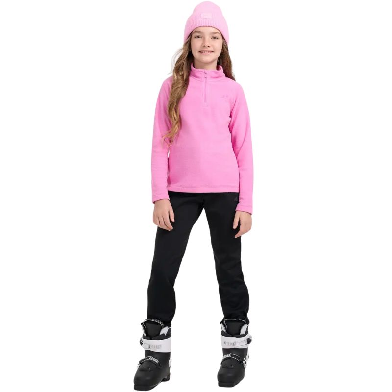 4f Fleece sweatshirt for girls F060 fuchsia 4FJWAW25UFLEF060 55S General
