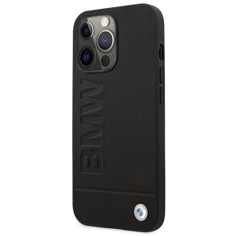 DC Etui BMW iPhone 14 Pro 6,1" czarny/black hardcase Signature Logo Imprint Magsafe fekete telefontok