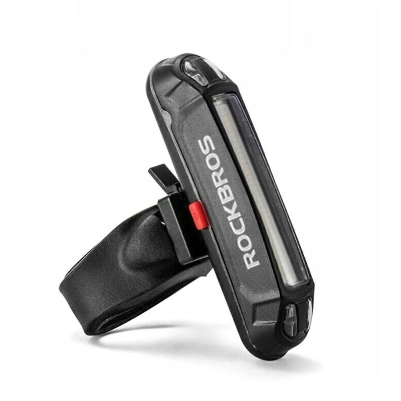 Rockbros A54BK Rear Bike Light + Micro USB - USB-A Cable - Black fekete lights, tourist equipment