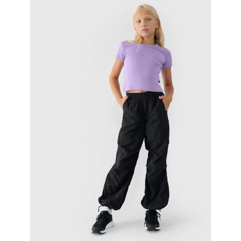 Girls' plain T-shirt 4F 4FJRSS24TTSHF2053-52S póló