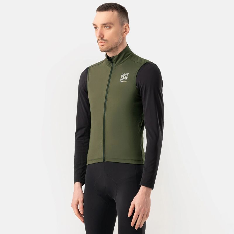 Rockbros ROAD TO SKY insulated windproof vest S - green s \ zielony vests