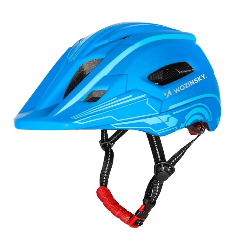 Wozinsky Kids Full Face Bike Helmet with USB Rear Light S - Blue niebieski védőfelszerelés HT-27N-199812