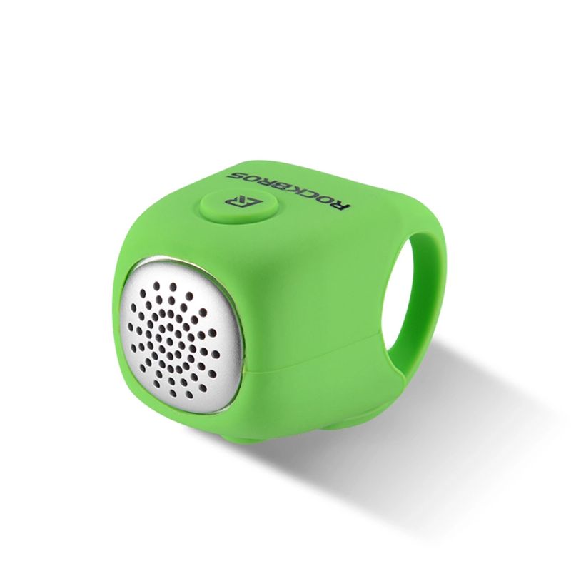 Rockbros electronic bicycle bell - green