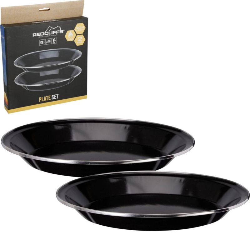 Bowl Tourist Plate 2pcs 24cm Aluminum Redcliffs kemping felszerelés
