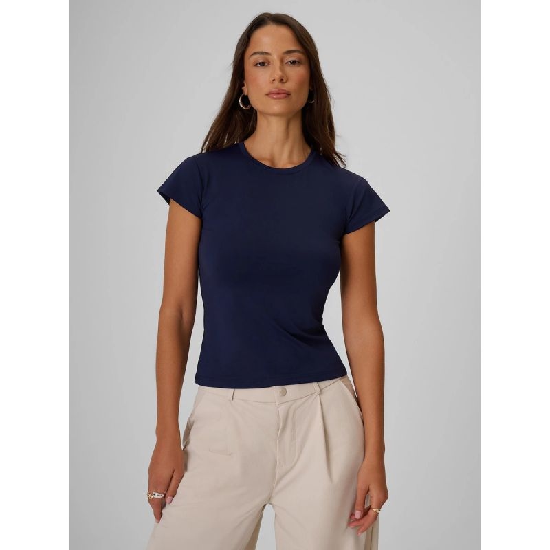 4F Women's slim plain T-shirt póló 4FRSS26TTSHF4520-31S