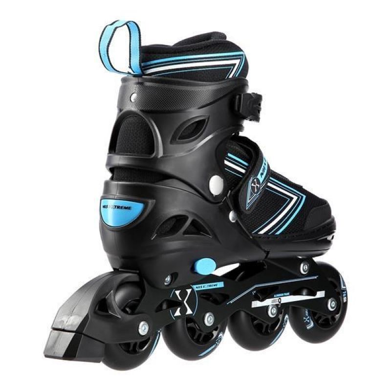 Nils Extreme Nh11912 A 2in1 Roller Skates Black-Blue Size S (31-34) With Replaceable Hockey Blade kék görkorcsolya