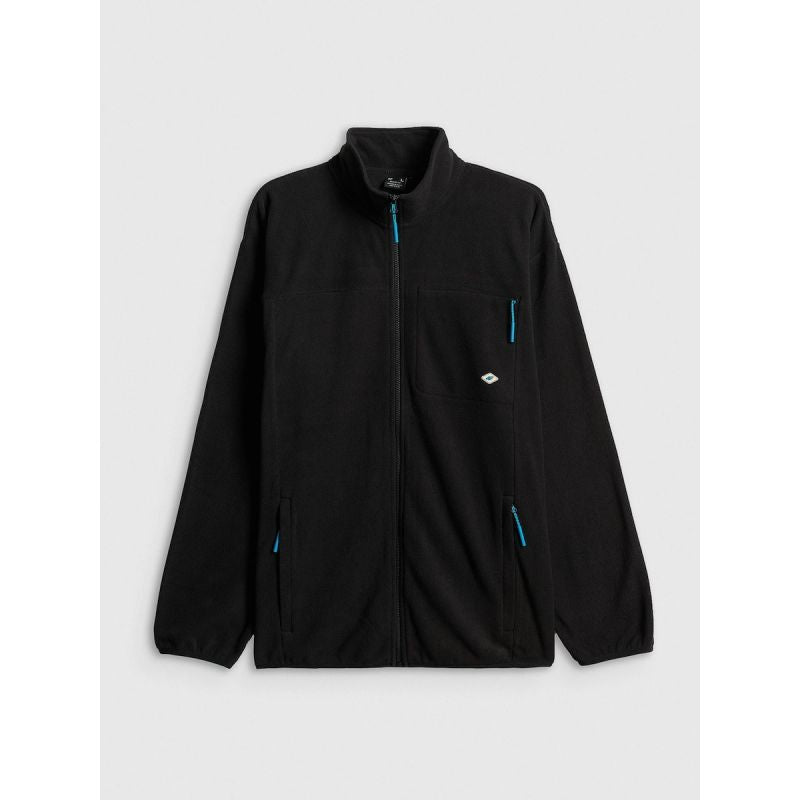 Men's relaxed fleece with stand-up collar 4F