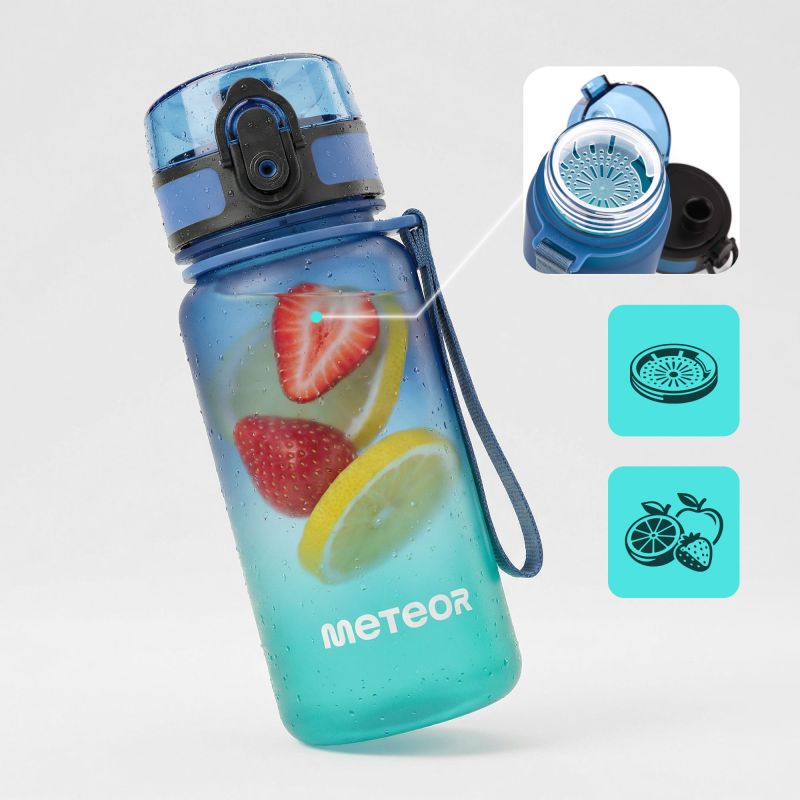 Meteor Bottle 350 ml Blue/Turquoise uniw water bottles, training equipment