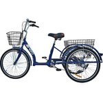 3-Wheel Bike 24 Navy Blue Shimano -7 Speed Lower Frame