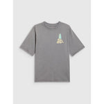 4F Loose T-shirt with print for girls 158/164 ruházat 4FJRSS26TTSHF3980-25S