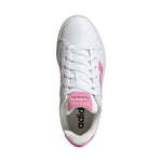 Adidas Grand Court 3.0 kids' white and rózsaszín cipő