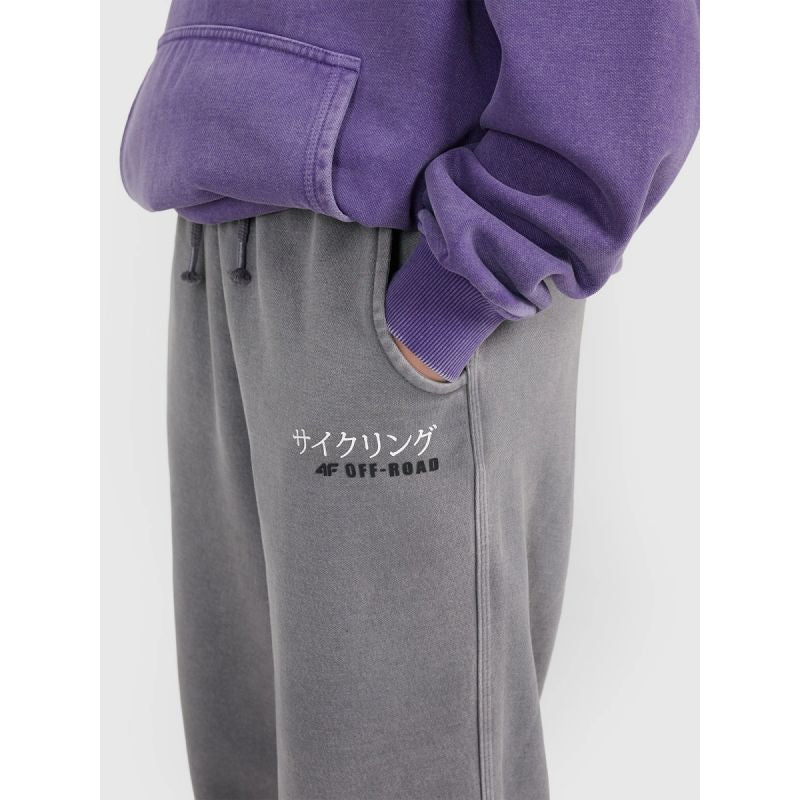 Boys' jogger sweatpants 4F 4FJRAW25TTROM1528-24S melegítőnadrág