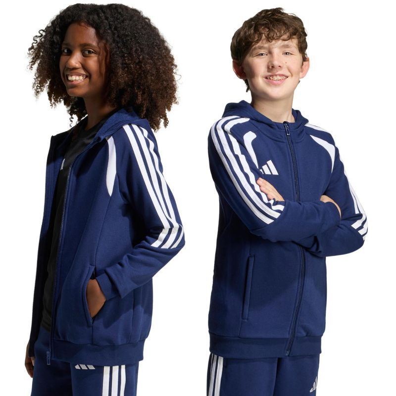 adidas Tiro 26 League Sweat Full Zip Hoodie for Kids Navy KF3322 kék kapucnis pulóver
