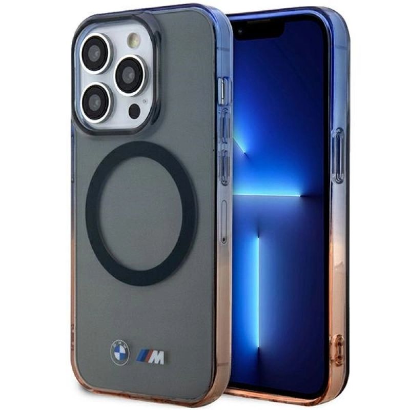 Case BMW BMHMP14LHTGE iPhone 14 Pro 6.1" /grey hardcase Gradient Bumper MagSafe szürke nadrág