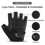 Rockbros XL cycling gloves with gel inserts - gray xl \ czarny || szary kesztyű