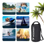 Wozinsky WWK-10 waterproof bag for kayak 10l - black fekete sup 304004-196027