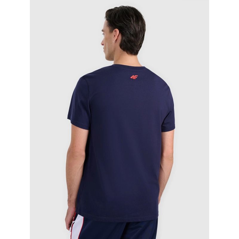 4f Men's regular printed T-shirt 4FRAW25TTSHM3225-31S Ruházat