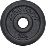 Enero Black Cast Iron Weight 1 Kg Fit ø26.5 1 Pcs fekete weight, strength training equipment, training equipment