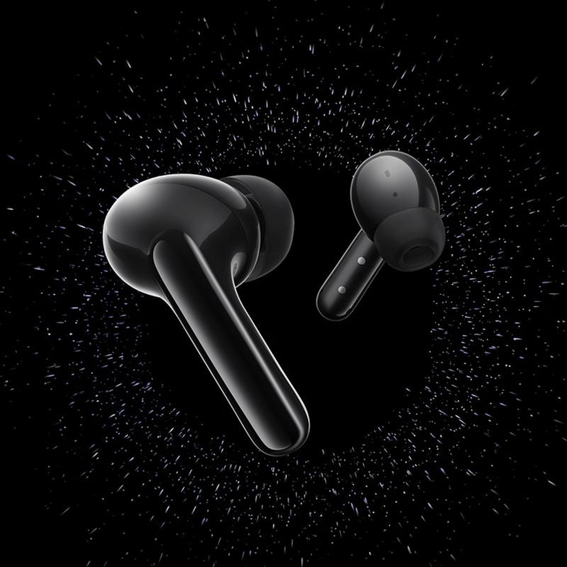 head QCY Melobuds N60 Wireless In-Ear Headphones with LDAC and ANC Noise Cancellation - Black czarny headsets