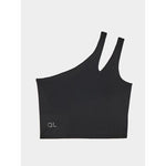 One-shoulder training crop top 4F x anna lewandowska 4F 4FALSAW24TFSLF515-20S atléta