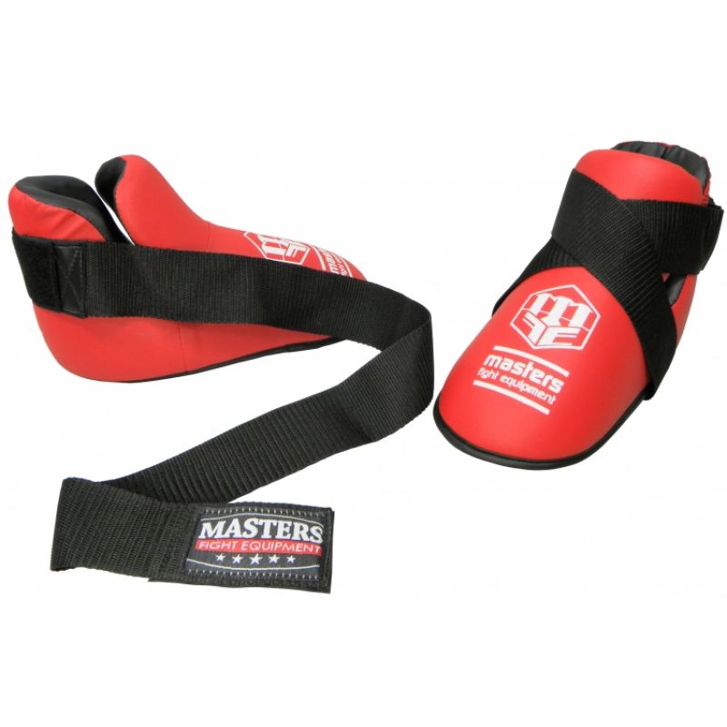 MASTERS FIGHT EQUIPMENT OSPU-1W KIDS Foot Protectors (WAKO APPROVED) (PRICE CHANGE) fekete védőfelszerelés 030611-2XS