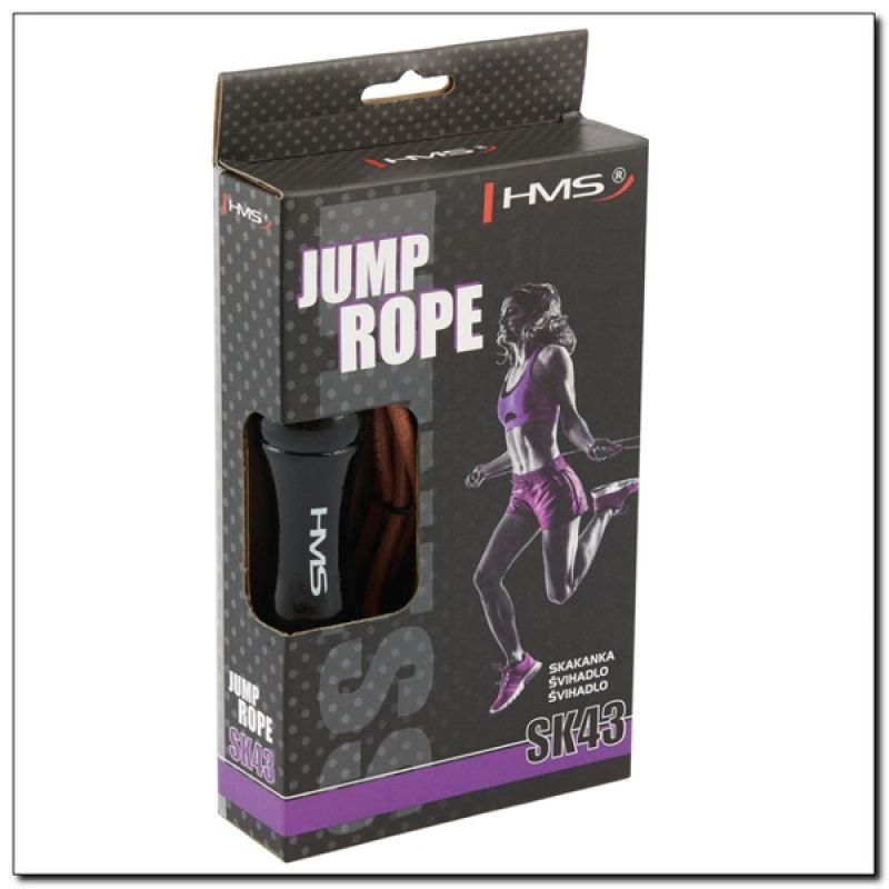 HMS Sk43 Leather Skipping Rope fekete edzéssegítő 17-36-043