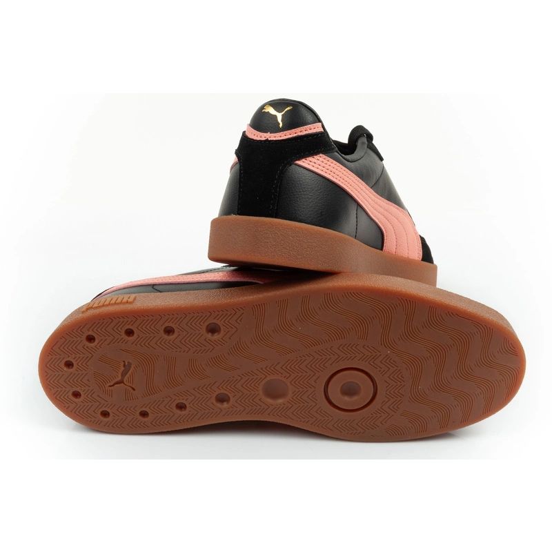 Puma women's sports CLub II Era sneakers fashionable leather fekete cipő