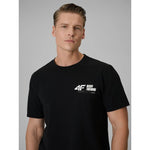 4F Men's regular plain T-shirt póló