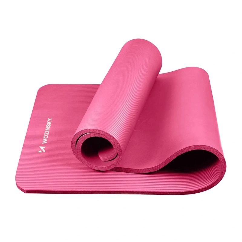 Wozinsky WNSP-15R Exercise Mat 183 x 61 x 1.5 cm Thick Gymnastic Mat for Yoga and Fitness - Pink rózsaszín jóga matrac 304004-208172