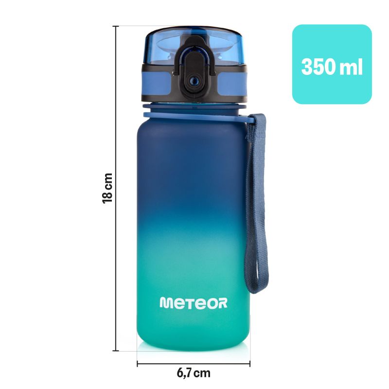 Meteor Bottle 350 ml Blue/Turquoise uniw water bottles, training equipment
