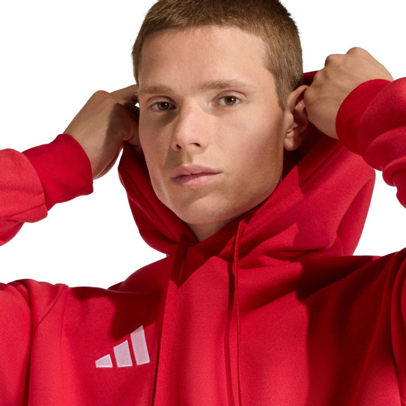 Men's adidas Entrada 26 Hoody red JZ6576 piros kapucnis pulóver