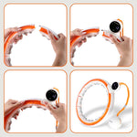 HMS Hhm21 Hula Hop White/Orange With Magnets, Tpe Protection And Weight + Counter narancssárga edzéssegítő 17-44-597