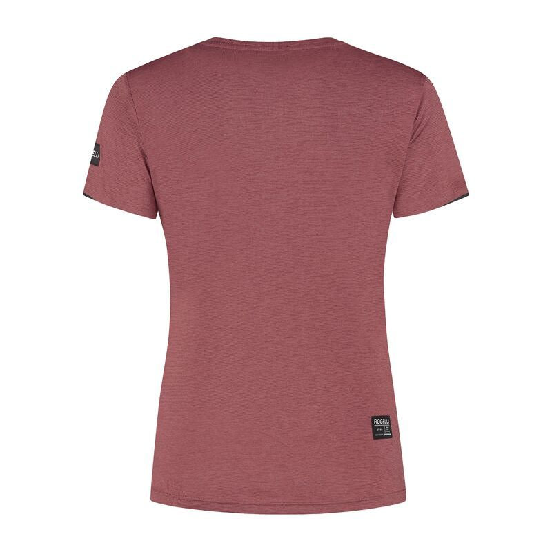 Rogelli d/b DISTANCE women's t-shirt bordó póló