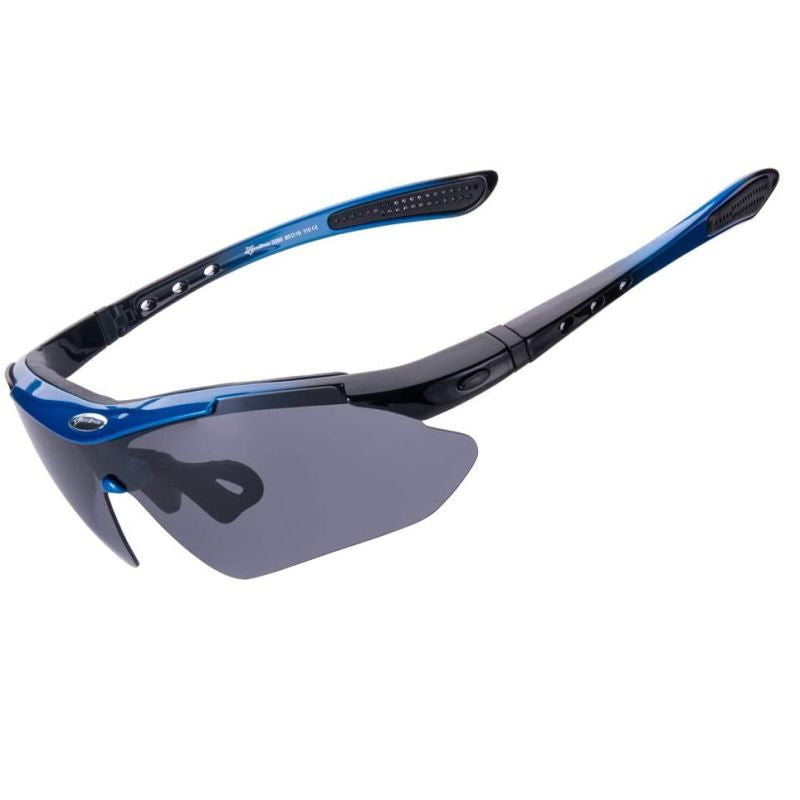 Rockbros polarized sunglasses 5 lenses blue kék glasses, training equipment