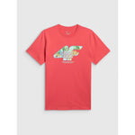 4F Men's regular printed T-shirt póló 4FRSS26TTSHM4305-63S