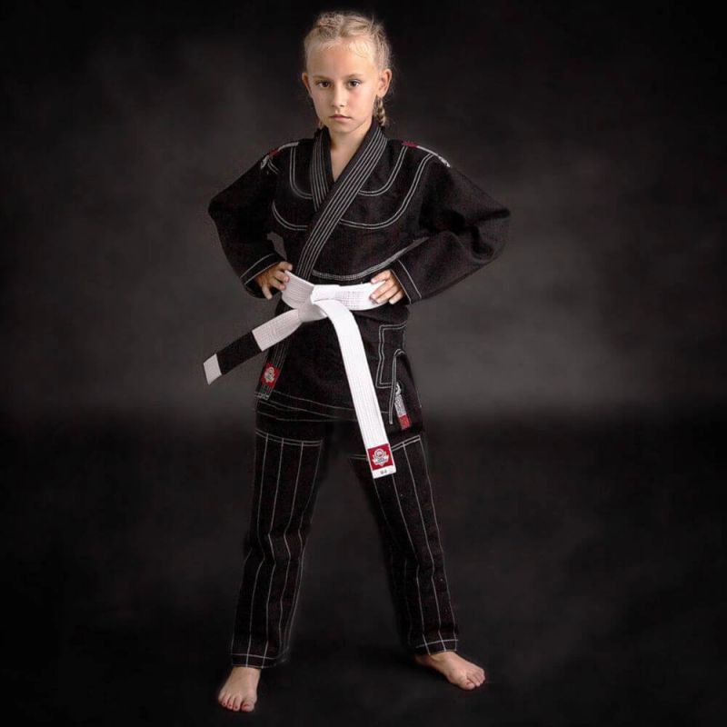 DBX Bushido BJJ Kimono / GI for Kids Black + FREE Belt - X-SERIES fekete kimonos, sachets, belts, bags