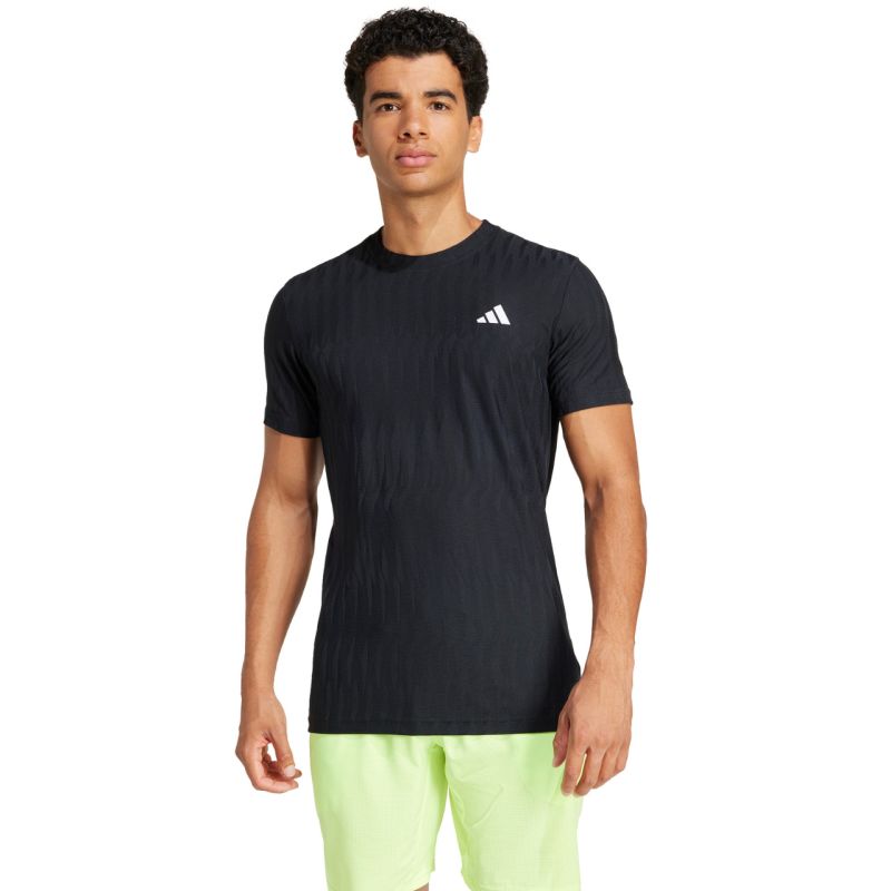 Men's adidas Tennis Climacool+ AirChill FreeLift Tee black JF8459 fekete póló